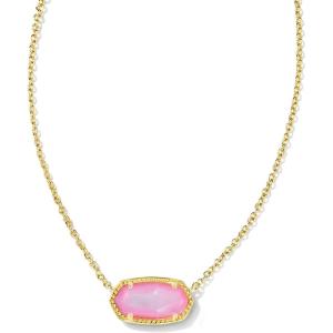 imageKendra Scott Elisa Pendant Necklace for Women Fashion Jewelry 14k GoldPlatedGOLD  BLUSH IVORY MOP