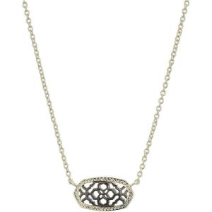 imageKendra Scott Elisa Pendant Necklace for Women Fashion Jewelry 14k GoldPlatedGOLD  GUNMETAL FILIGREE MIX