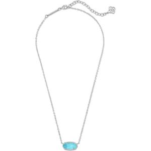 imageKendra Scott Elisa Pendant Necklace for Women Fashion Jewelry 14k GoldPlatedRHODIUM  TURQUOISE