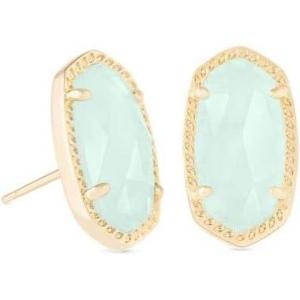 imageKendra Scott Ellie Stud Earrings for Women Fashion JewelryGoldChalcedony Glass