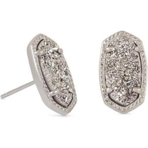 imageKendra Scott Ellie Stud Earrings for Women Fashion JewelryRHODIUM  PLATINUM DRUSY