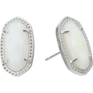 imageKendra Scott Ellie Stud Earrings for Women Fashion JewelryRHODIUM  SLATE CATS EYE