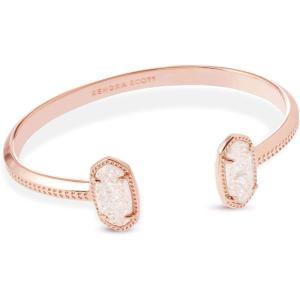 imageKendra Scott Elton Cuff Bracelet for Women Fashion JewelryROSE GOLD  IRIDESCENT DRUSY