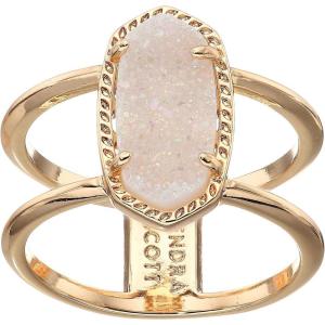 imageKendra Scott Elyse Ring for Women Fashion JewelryROSE GOLD  IRIDESCENT DRUSY