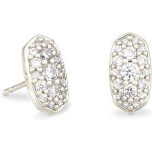 imageKendra Scott Grayson Crystal Stud Earrings Fashion Jewelry for WomenRHODIUM  WHITE CUBIC ZIRCONIA
