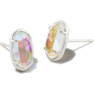imageKendra Scott Grayson Stone Stud EarringsRHODIUM  DICHROIC GLASS