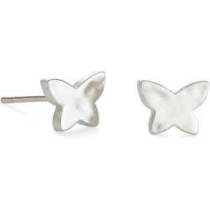 imageKendra Scott Lillia Butterfly Stud Earrings in RhodiumPlated Brass Fashion Jewelry for Women