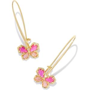 imageKendra Scott Mae Butterfly Wire Drop Earrings Fashion Jewelry for WomenGOLD  AZALEA PINK MIX