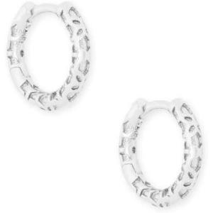 imageKendra Scott Maggie Huggie Earrings for Women Fashion JewelrySILVER  FILIGREE METAL