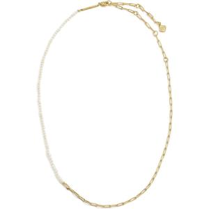 imageKendra Scott Markie Half Chain Necklace Fashion Jewelry for WomenGOLDFRESHWATER CULTURED PEARL