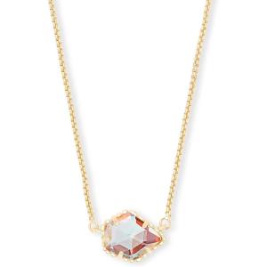 imageKendra Scott Tess Pendant Necklace for Women Fashion JewelryGOLD  IRIDESCENT DICHROIC GLASS