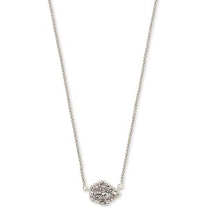 imageKendra Scott Tess Pendant Necklace for Women Fashion JewelryRHODIUM  PLATINUM DRUSY