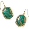 imageKendra Scott Daphne Drop Earrings Fashion Jewelry for WomenGold Bronze Veined Green Malachite