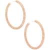 imageKendra Scott Maggie 25 Hoop Earrings for Women Fashion JewelryROSE GOLD  FILIGREE METAL