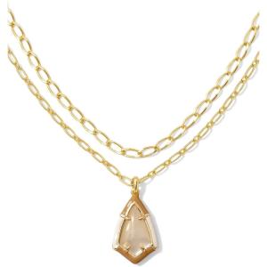 imageKendra Scott Camry Enamel Framed Mlt Necklace Fashion Jewelry for WomenGOLD  NATURAL MOTHER OF PEARL