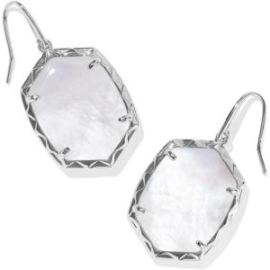imageKendra Scott Daphne Drop Earrings Fashion Jewelry for WomenSilver Ivory Mother Of Pearl