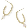 image:imageKendra Scott Gabriella Pearl Hoop Earring Fashion Jewelry for WomenGold  Freshwater Cultured Pearl