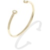 image:imageKendra Scott Mini Elton Cuff Bracelet Fashion Jewelry for WomenGold  Bright White Opal