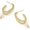 image:imageKendra Scott Gabriella Pearl Hoop Earring Fashion Jewelry for WomenGold  Freshwater Cultured Pearl