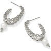 image:imageKendra Scott Gabriella Pearl Hoop Earring Fashion Jewelry for WomenRhodium  Freshwater Cultured Pearl