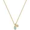 Gold - Blue Lab Grown Opal