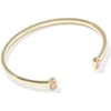 image:imageKendra Scott Mini Elton Cuff Bracelet Fashion Jewelry for WomenGold  Light Pink Lab Opal