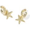 image:imageKendra Scott Parker Starfish Huggie Fashion Jewelry for WomenGold  Gold Metal