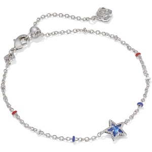 image:imageKendra Scott Mini Cassidy Delicate Bracelet Fashion Jewelry for WomenRhodium  Cobalt Blue Illusion